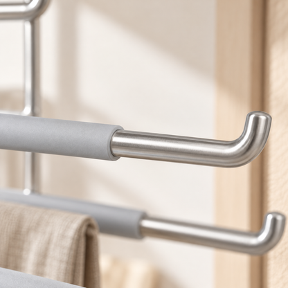 Nestaviar Silver-Tone 5-Tier Pants Hanger