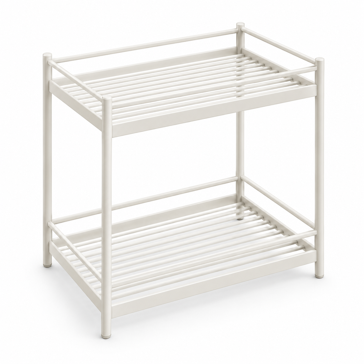 Nestaviar Cream 2-Tier Countertop Storage Rack— Wide