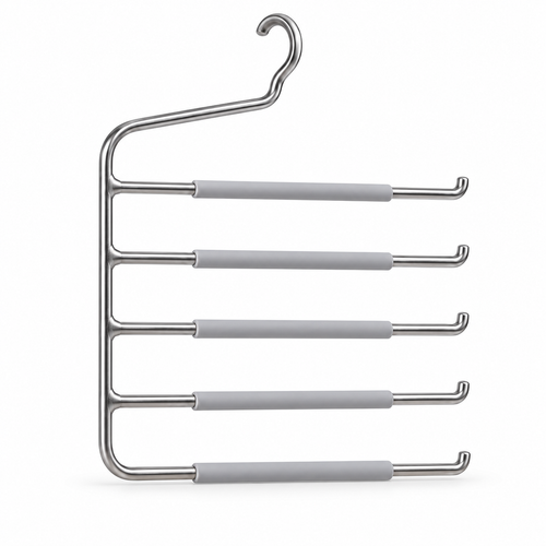 Nestaviar Silver-Tone 5-Tier Pants Hanger