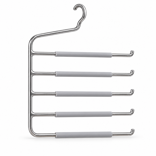 Nestaviar Silver-Tone 5-Tier Pants Hanger