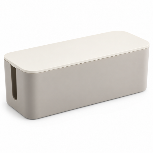 Nestaviar Light Gray Cable Management Box with Lid