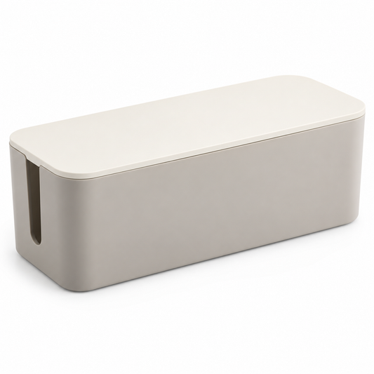 Nestaviar Light Gray Cable Management Box with Lid