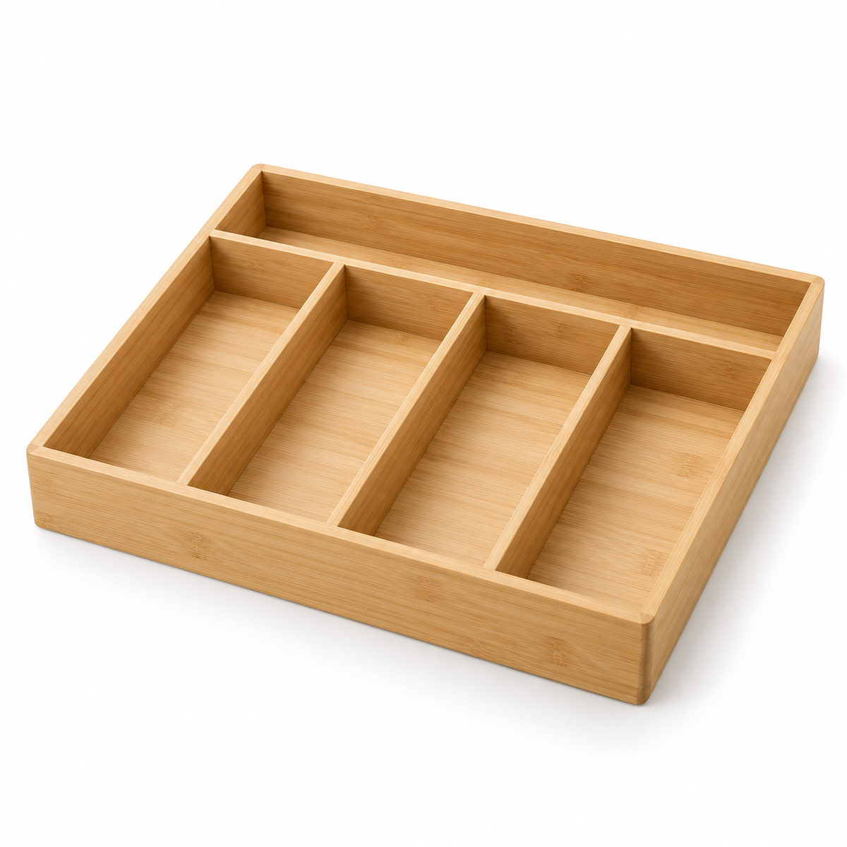 Nestaviar 5-Compartment Wood-Look Flatware Organizer