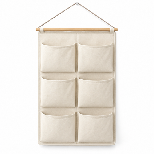 Nestaviar Cream 6-Pocket Wall Organizer