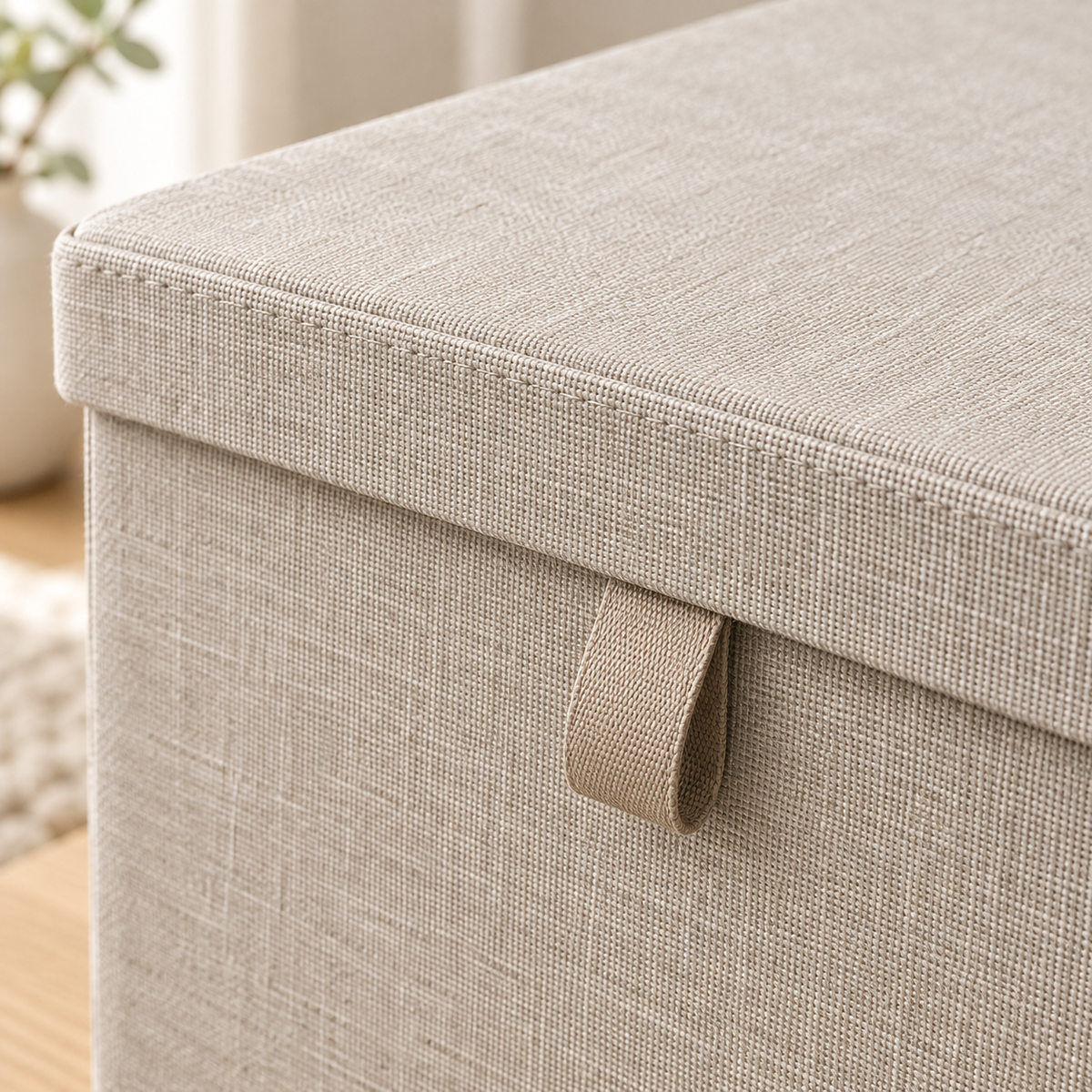 Nestaviar Beige Lidded Storage Box