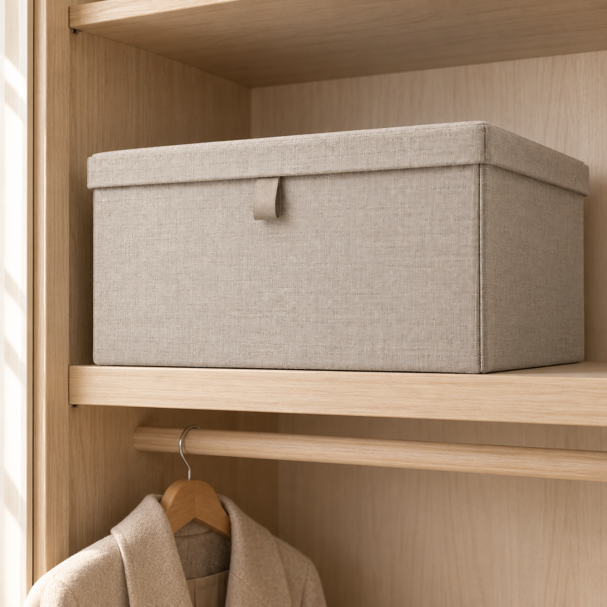 Nestaviar Beige Lidded Storage Box